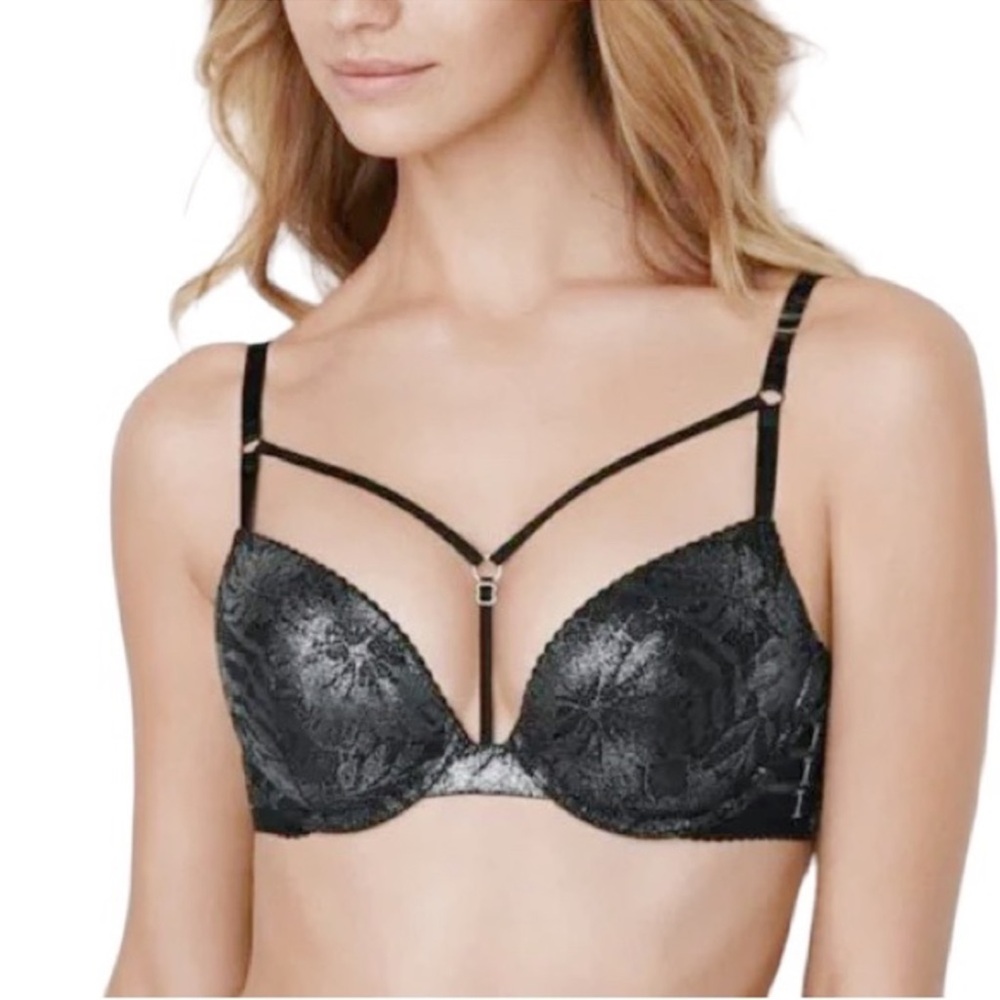 Victoria’s Secret Harness Metallic Bra 34DD